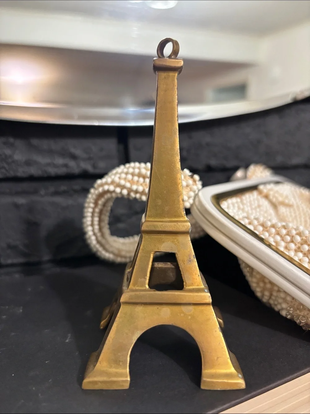 Brass Eiffel Tower made in India. Paris Decor or ornament Restoration Hardware